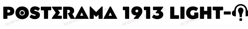Posterama 1913 Light字体转换